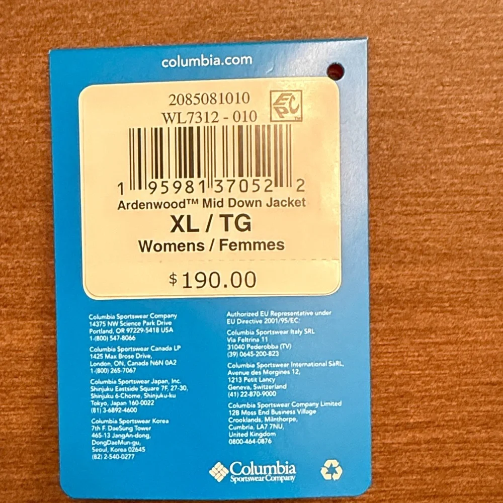 Columbia Women's Ardenwood Mid Down Jacket XL Black - Picture 2 of 10